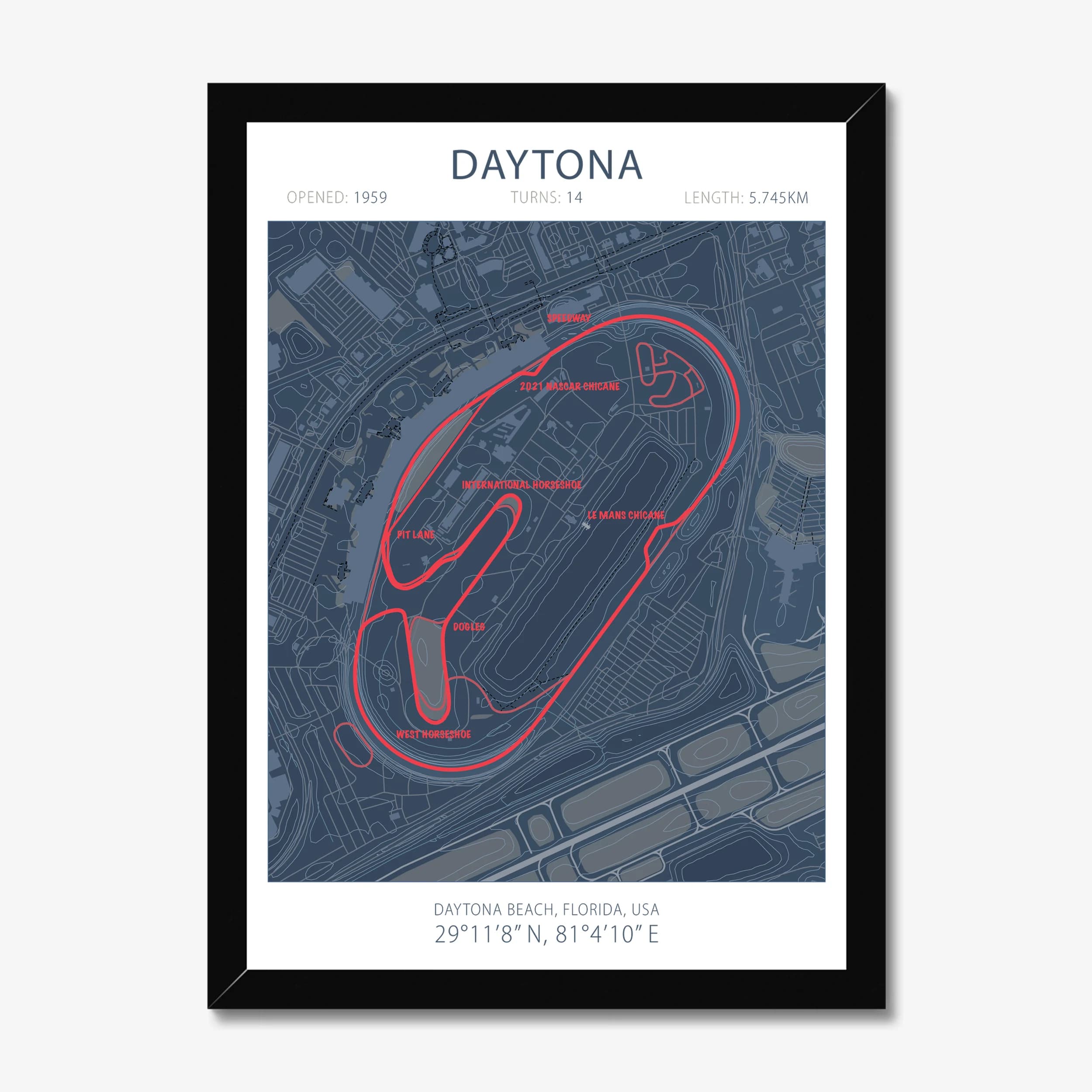 Daytona International Speedway — Race Track Art Print