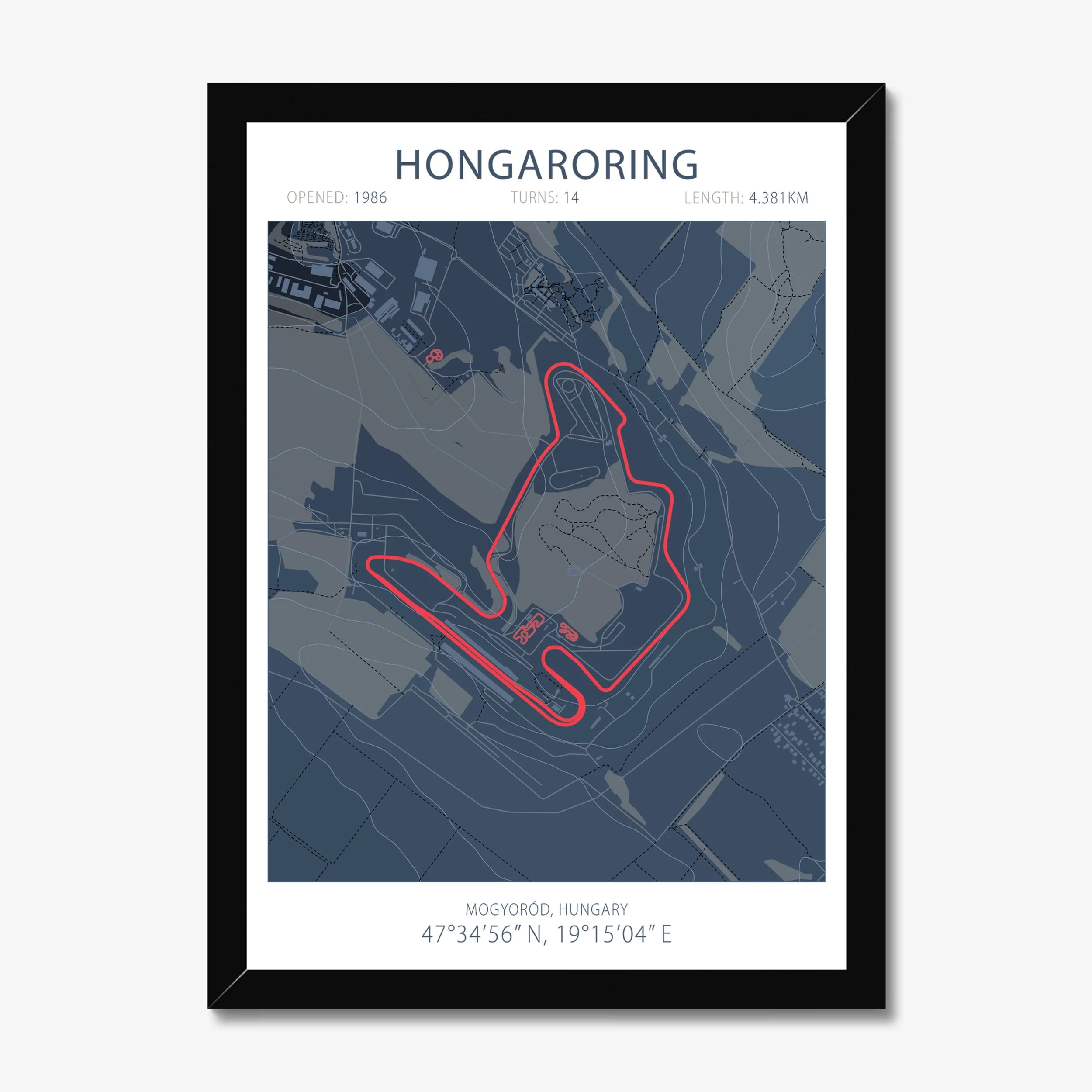 Hungaroring — Race Track Art Print