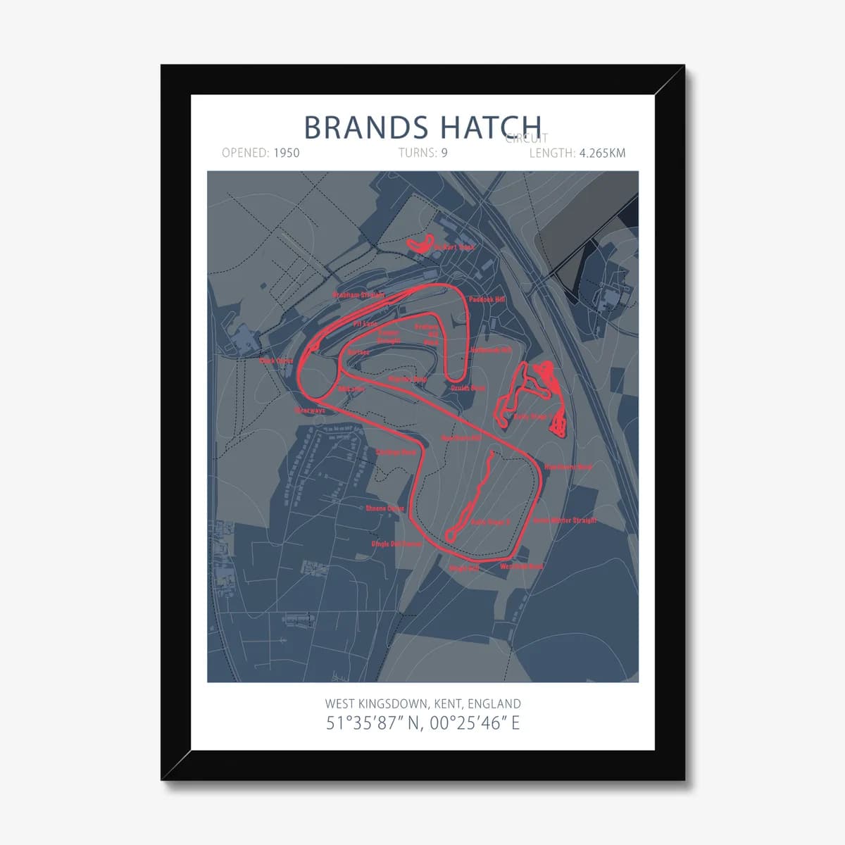 Brands Hatch — Race Track Art Print