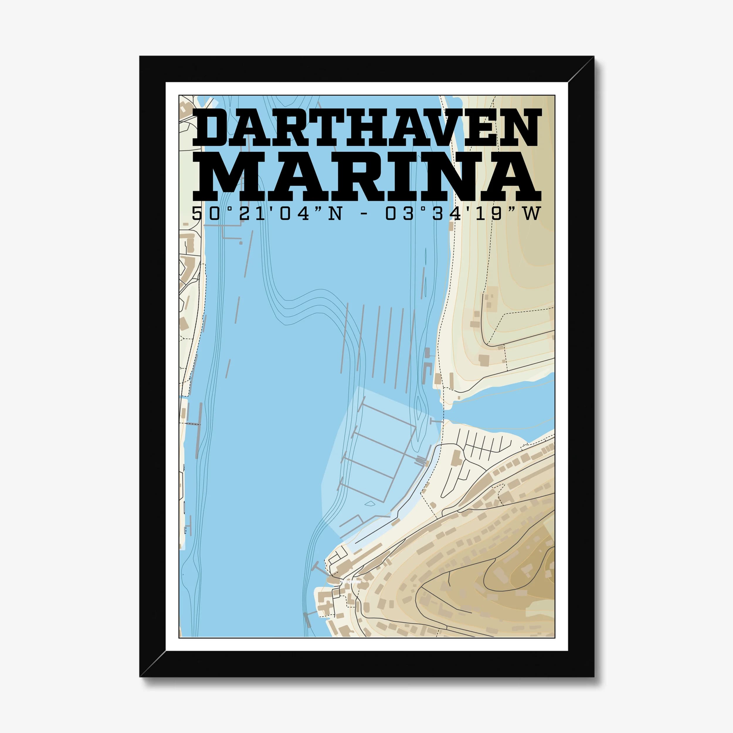 Darthaven Marina — Marina Map Art Print
