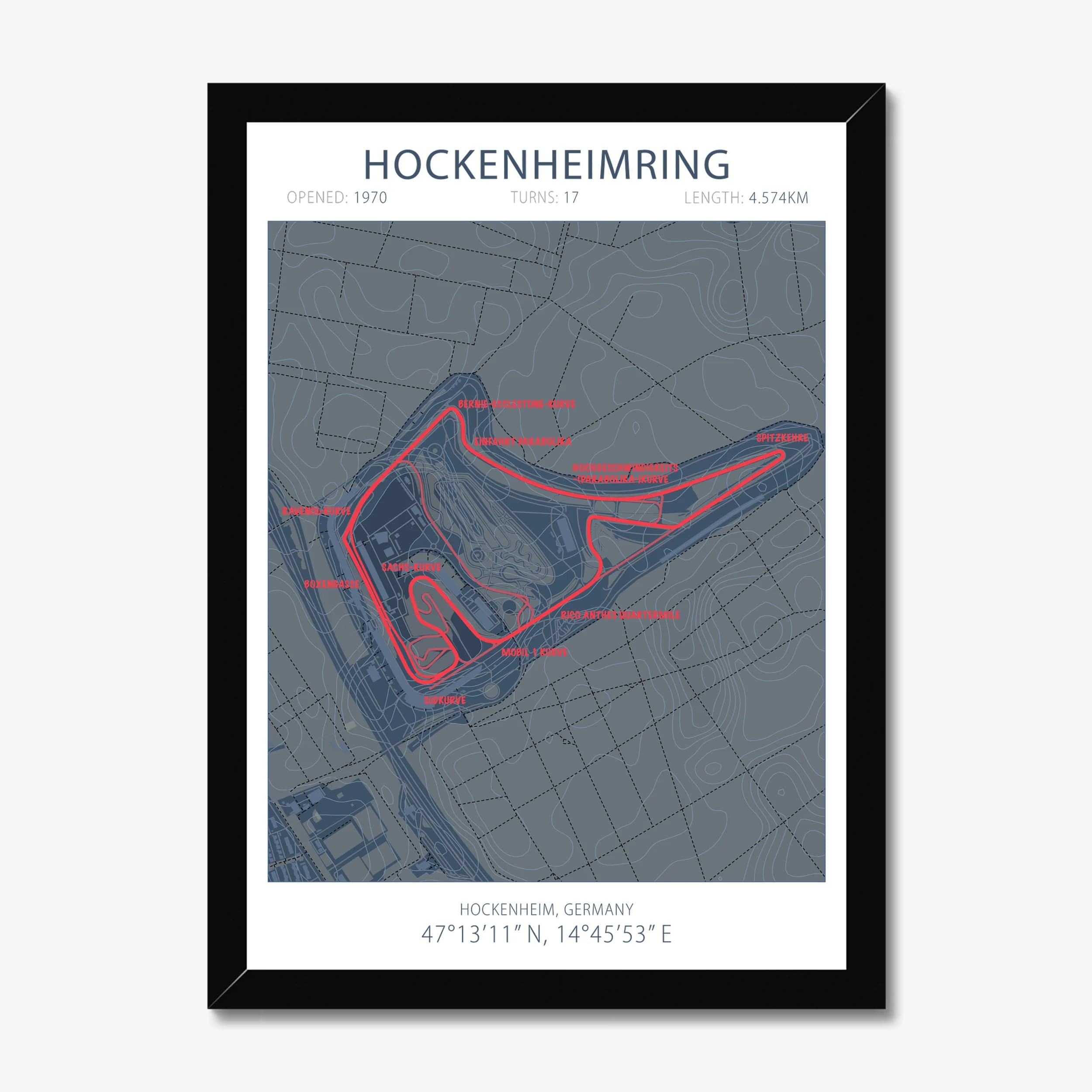 Hockenheimring — Race Track Art Print